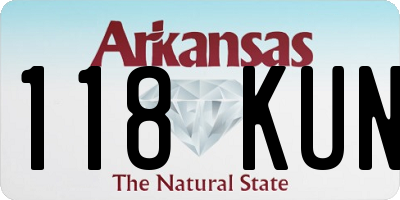 AR license plate 118KUN
