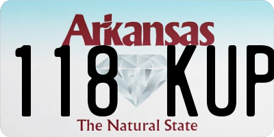 AR license plate 118KUP