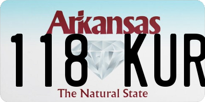 AR license plate 118KUR