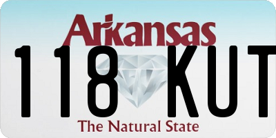 AR license plate 118KUT