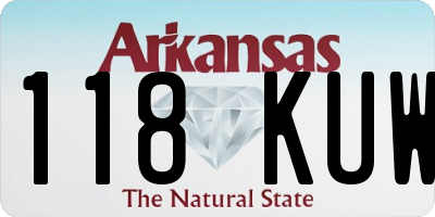 AR license plate 118KUW
