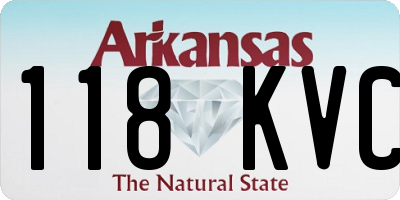 AR license plate 118KVC