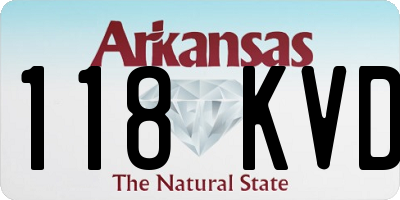 AR license plate 118KVD