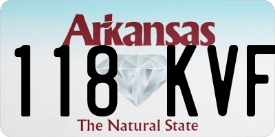 AR license plate 118KVF