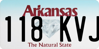 AR license plate 118KVJ