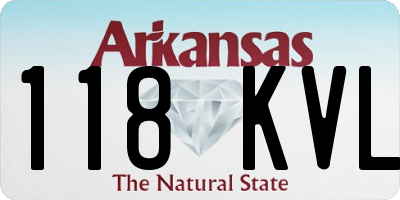 AR license plate 118KVL