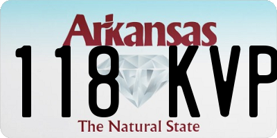 AR license plate 118KVP