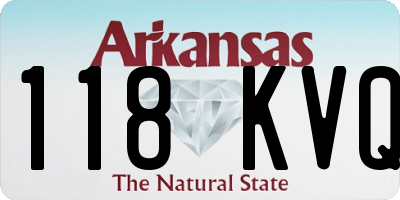 AR license plate 118KVQ