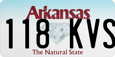 AR license plate 118KVS