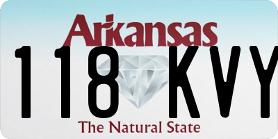 AR license plate 118KVY