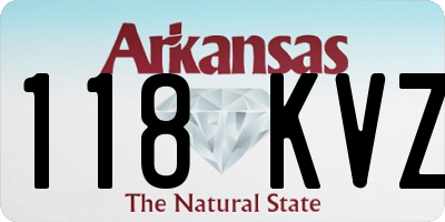 AR license plate 118KVZ