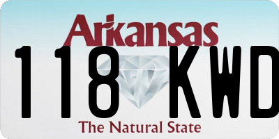 AR license plate 118KWD