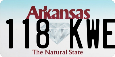AR license plate 118KWE