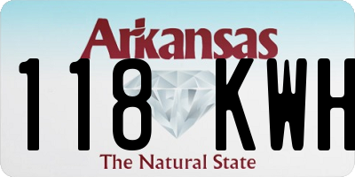AR license plate 118KWH