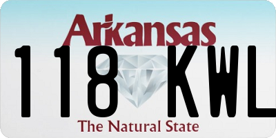AR license plate 118KWL