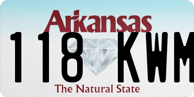 AR license plate 118KWM