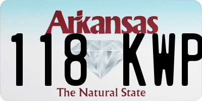 AR license plate 118KWP
