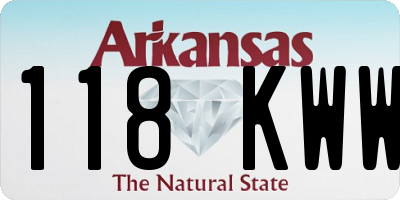 AR license plate 118KWW