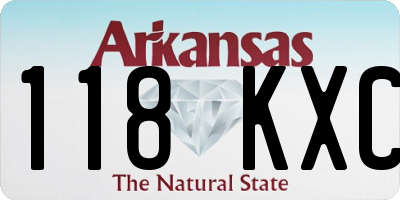AR license plate 118KXC