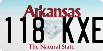 AR license plate 118KXE