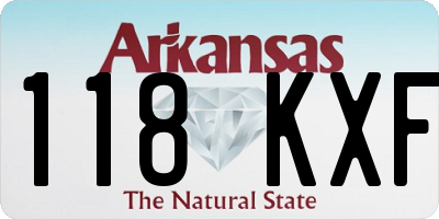 AR license plate 118KXF