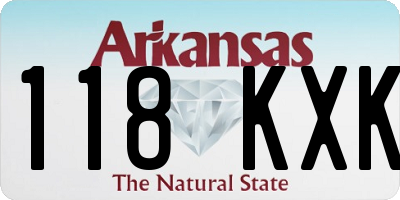 AR license plate 118KXK