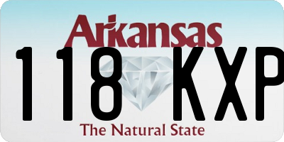 AR license plate 118KXP