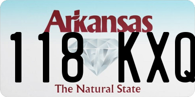 AR license plate 118KXQ