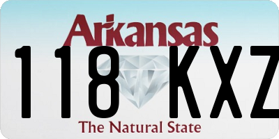 AR license plate 118KXZ