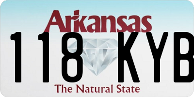 AR license plate 118KYB