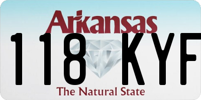 AR license plate 118KYF