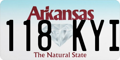 AR license plate 118KYI