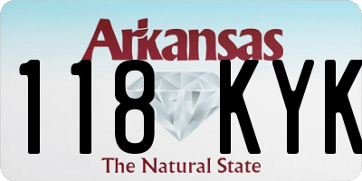 AR license plate 118KYK