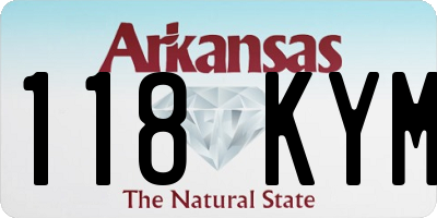 AR license plate 118KYM