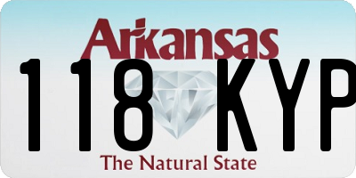 AR license plate 118KYP