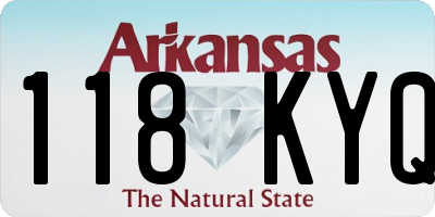AR license plate 118KYQ