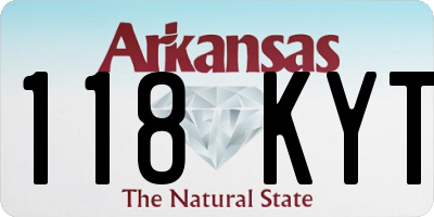 AR license plate 118KYT