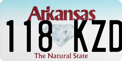 AR license plate 118KZD