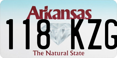 AR license plate 118KZG