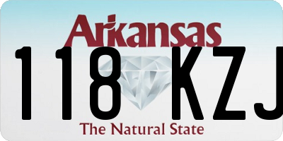 AR license plate 118KZJ