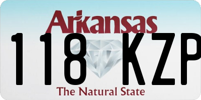 AR license plate 118KZP