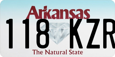 AR license plate 118KZR