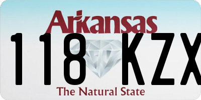 AR license plate 118KZX