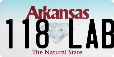 AR license plate 118LAB