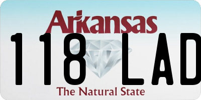 AR license plate 118LAD