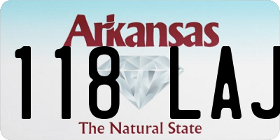 AR license plate 118LAJ