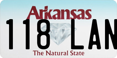 AR license plate 118LAN