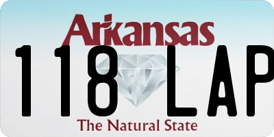 AR license plate 118LAP