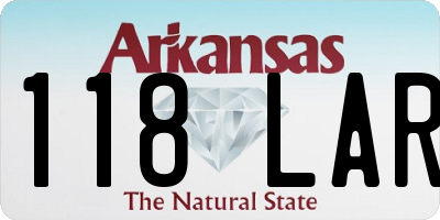 AR license plate 118LAR