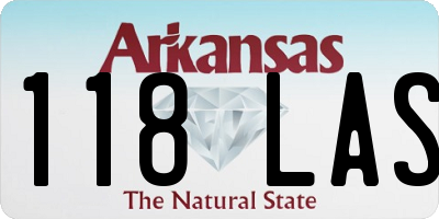 AR license plate 118LAS